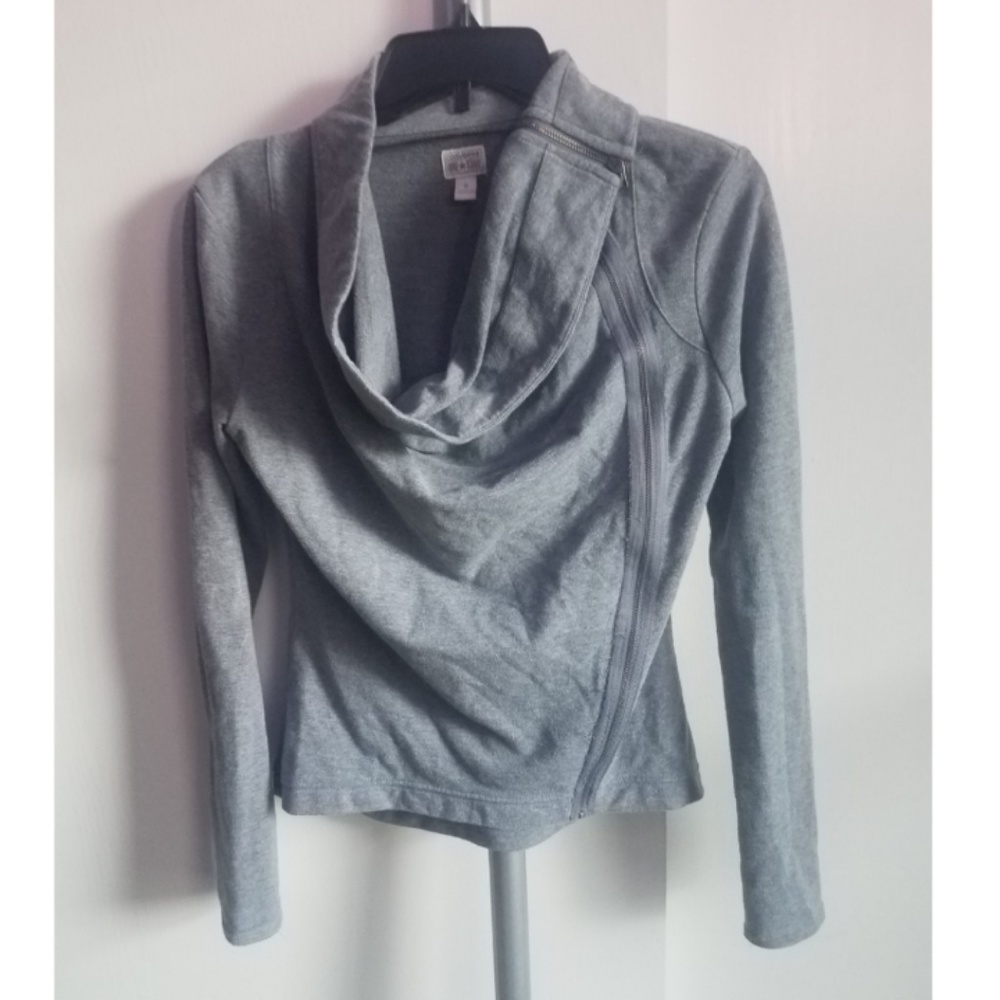 Converse Gray Asymmetrical Zip Up